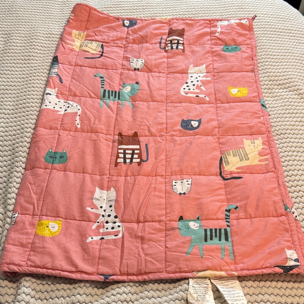 Cozy Pink Animal Print 5 lb. Weighted Blanket for Kids